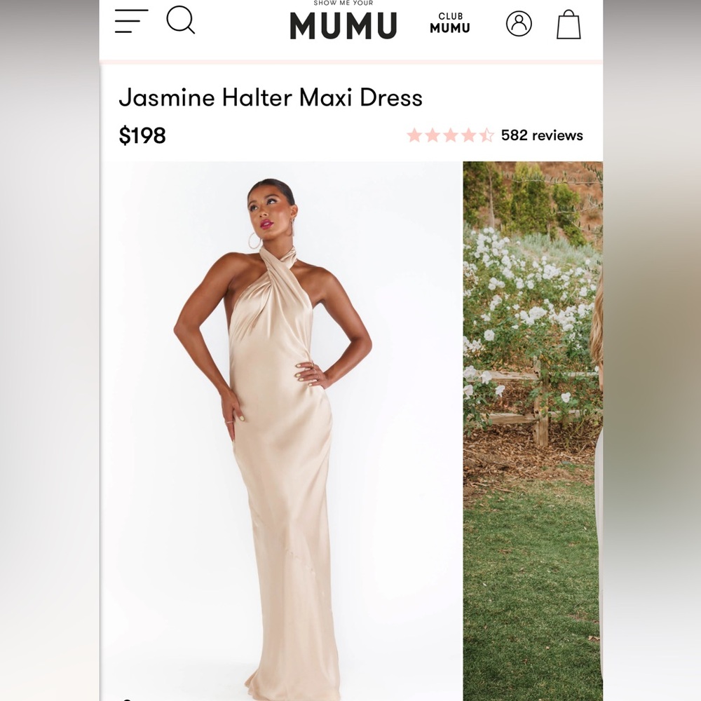 Show Me Your Mumu Jasmine Halter Bridesmaid Dress